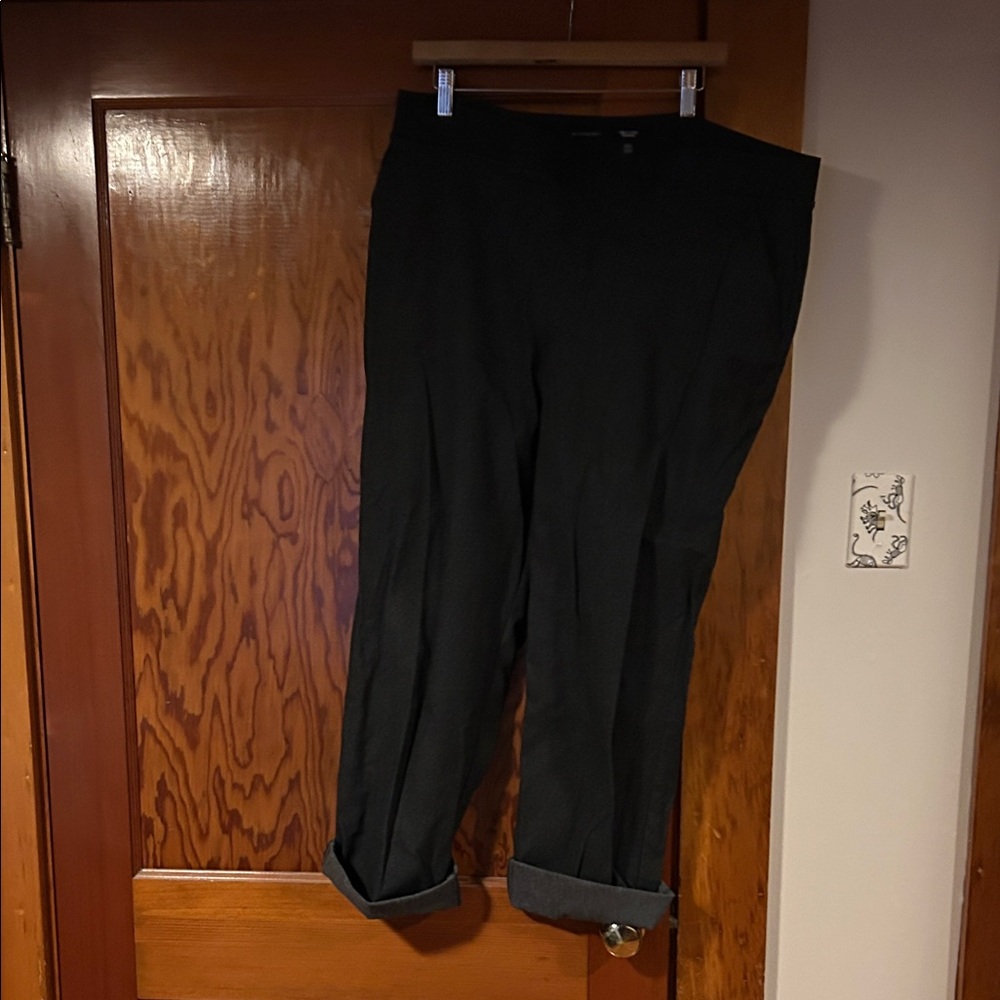 Simply Vera Vera Wang Black Slim Straight Pants XXL